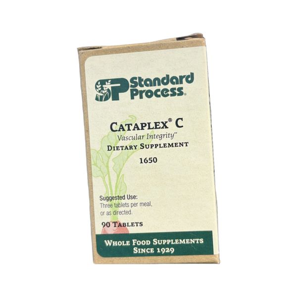 Box of Standard Process Catalyn C dietary supplement tablets.