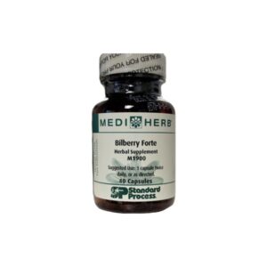 A small brown bottle of MediHerb Riberry Notes supplement.