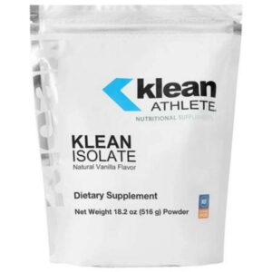 Klean Athlete Klean Isolate dietary supplement package.